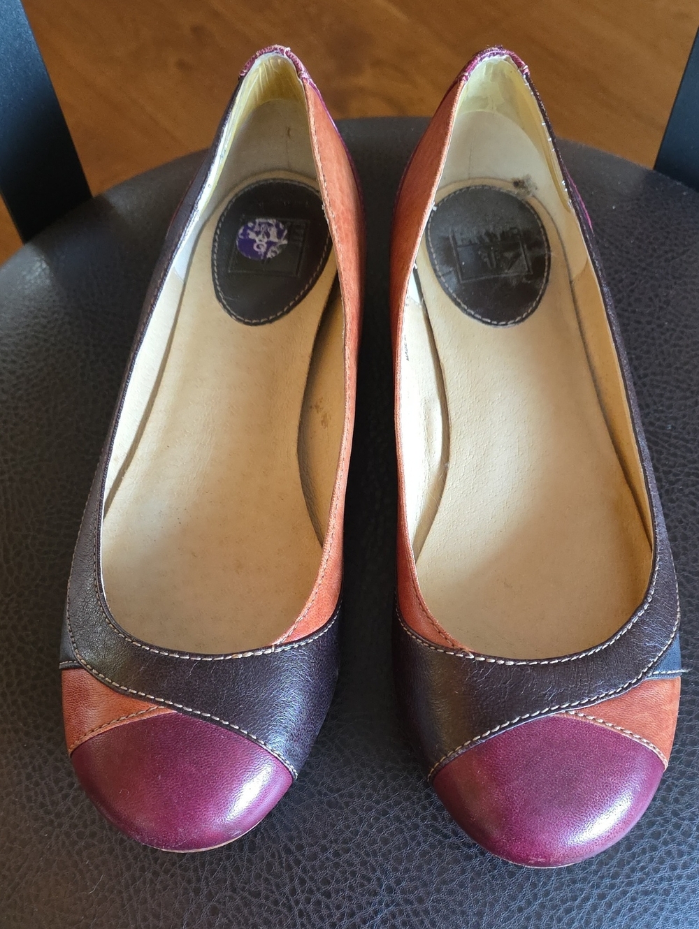 Frye Molly Piecework Flats Size 8M All Leather